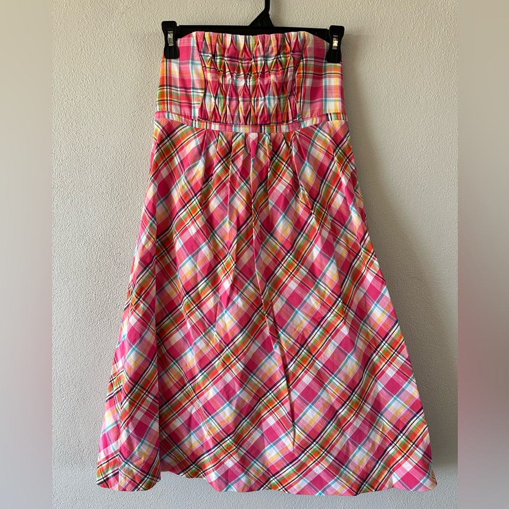 Lilly Pulitzer Plaid Knee-length Dress Circa Early 2000’s